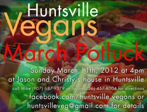 Huntsville Vegans March 2012 Potluck